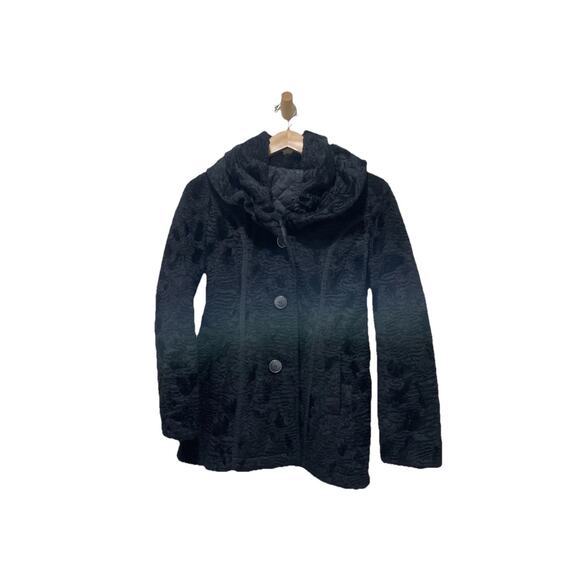 Laundry‎ by Shelli Segal Coat - XS Black Reversible Long Jacket Classic Layer - Picture 1 of 8